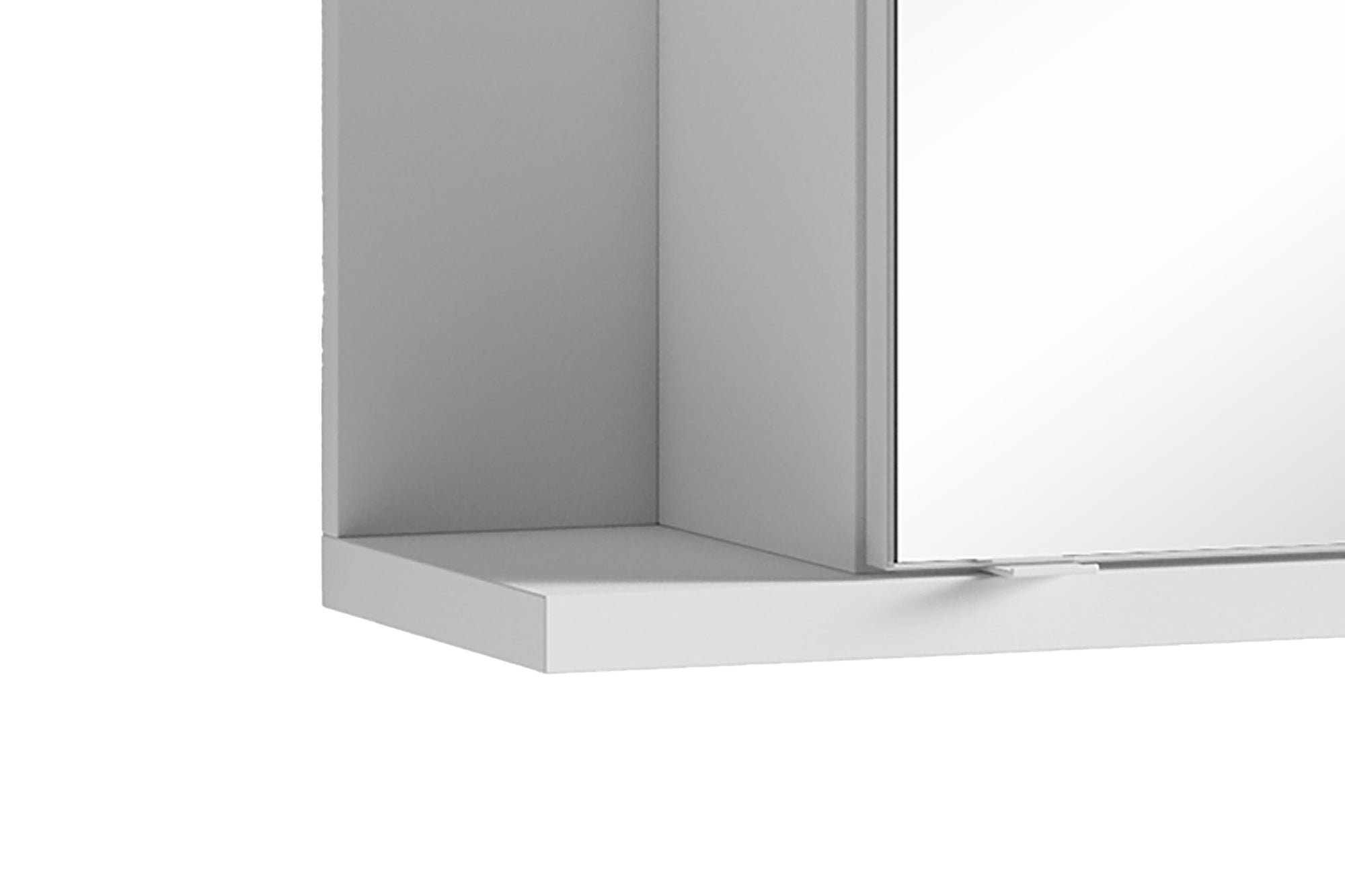 Badezimmer Spiegelschrank NEBRASKA mit Spiegeltür / Moderner, 1-türiger Spiegel Hängeschrank in anthrazit, Sonoma Eiche (Eiche-Optik) oder weiß / B 60, H 70, T 25m / mit viel Stauraum