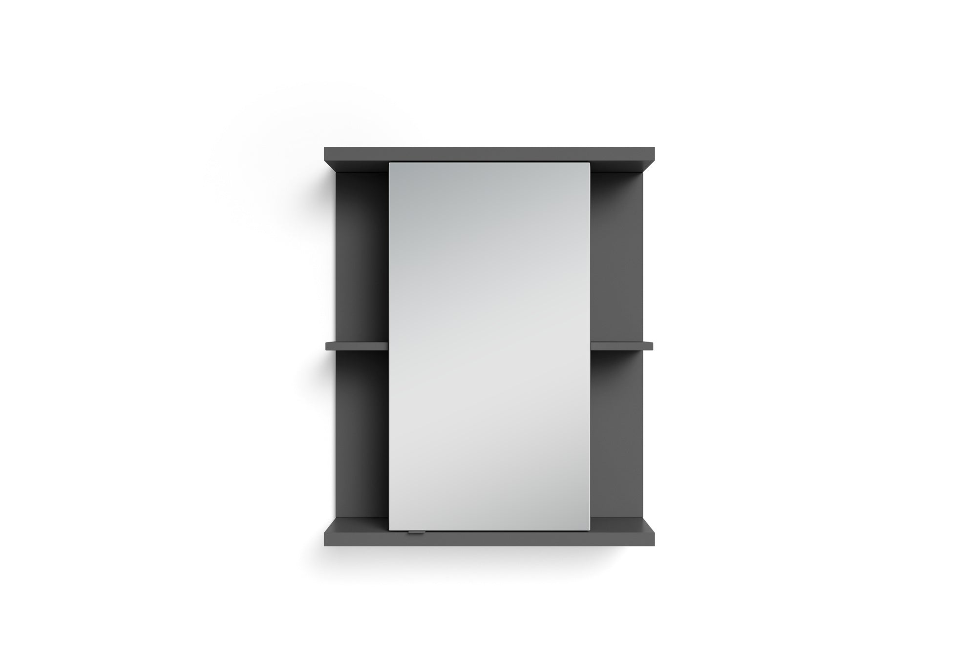 Badezimmer Spiegelschrank NEBRASKA mit Spiegeltür / Moderner, 1-türiger Spiegel Hängeschrank in anthrazit, Sonoma Eiche (Eiche-Optik) oder weiß / B 60, H 70, T 25m / mit viel Stauraum