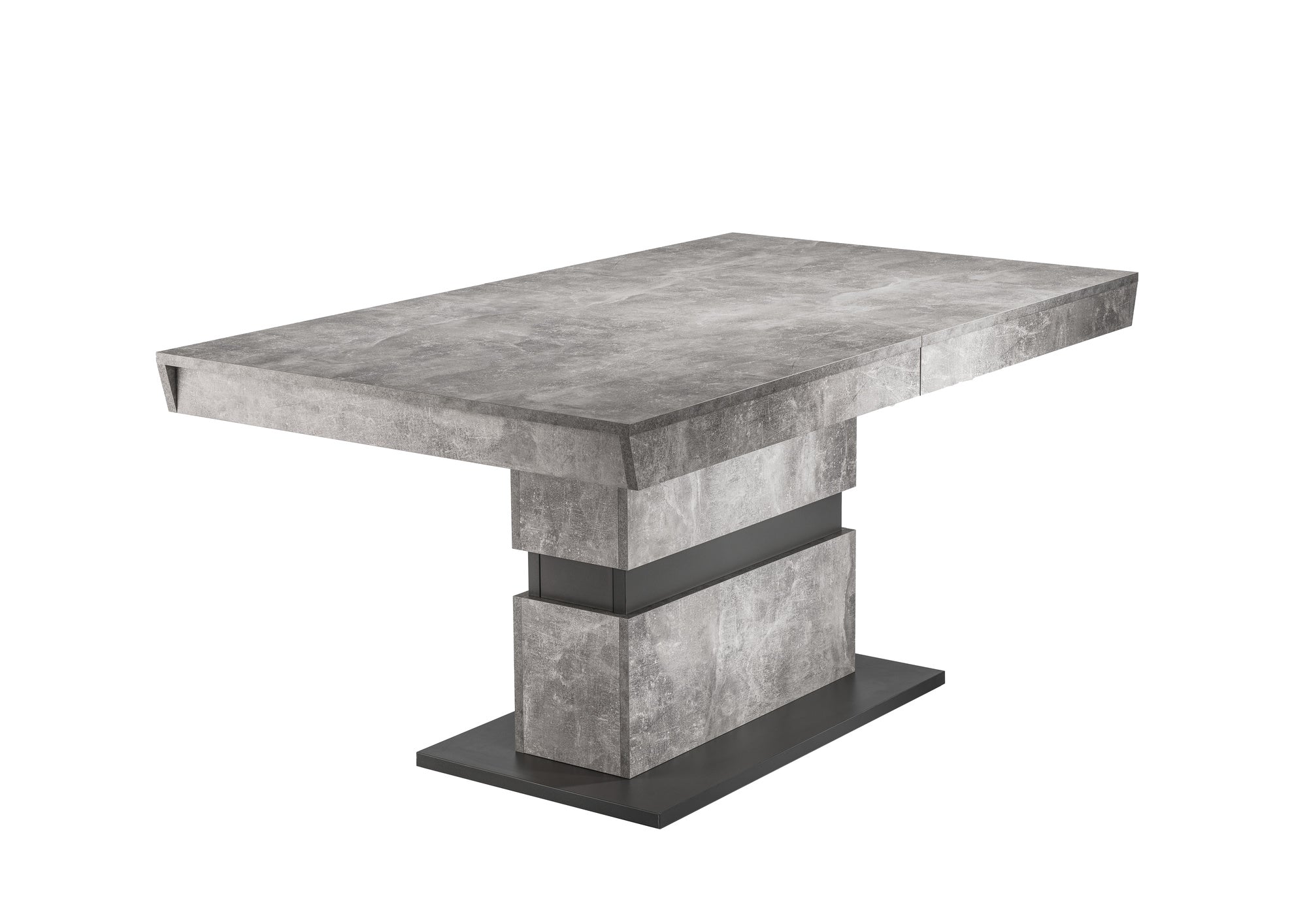 Esszimmertisch MATTHEW / Küchen-Tisch 140 cm mit Auszugsfunktion auf 195 cm / Auszugstisch Light Atelier oder Old Wood / Esstisch ausziehbar mit Einlegeplatte / 140-195 x 90, H 75 cm
