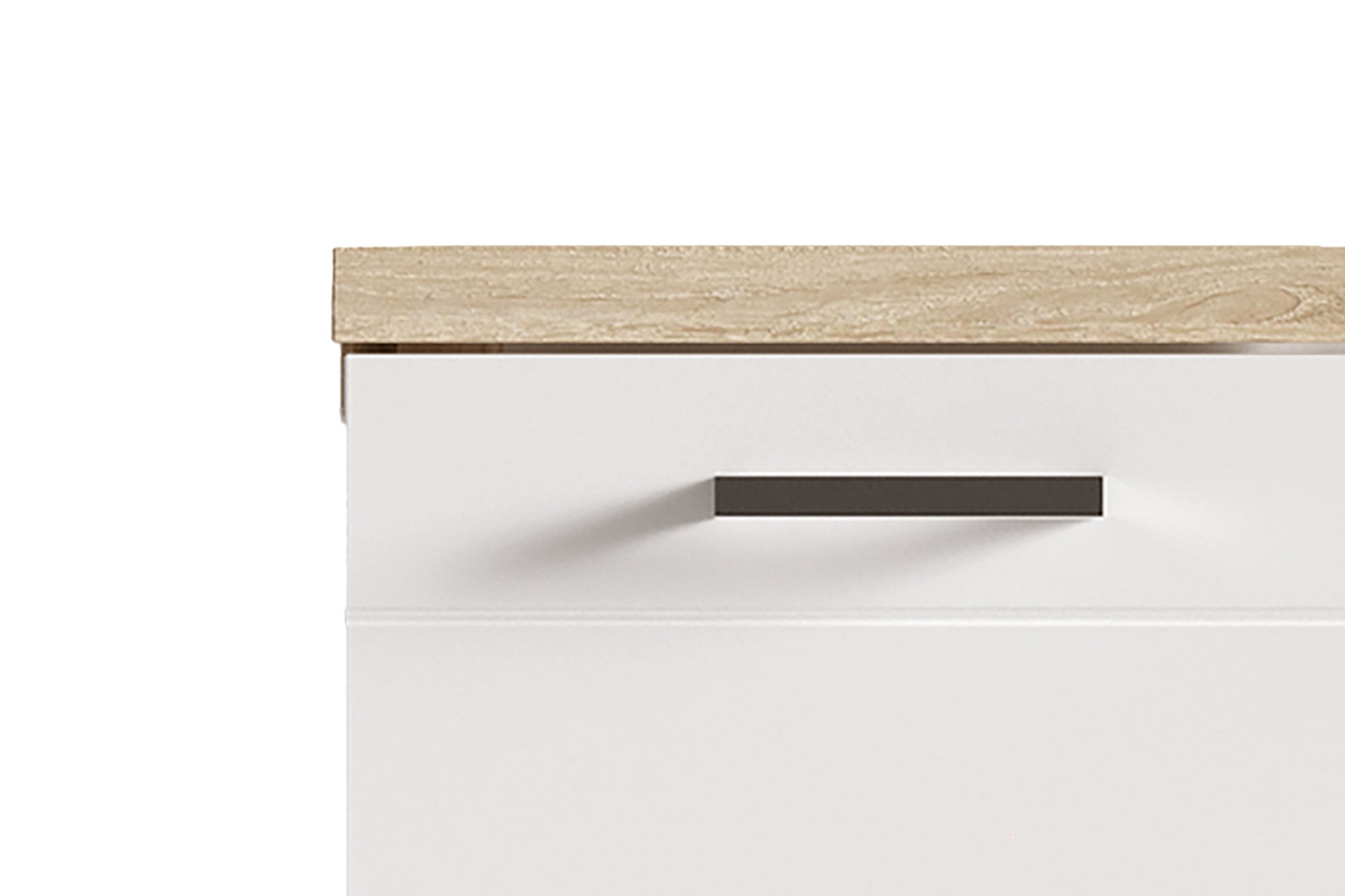 Waschbeckenunterschrank NEBRASKA / in anthrazit, Sonoma Eiche (Eiche-Optik) oder weiß / B 60, H 59, T 31,5 cm / 2-türig