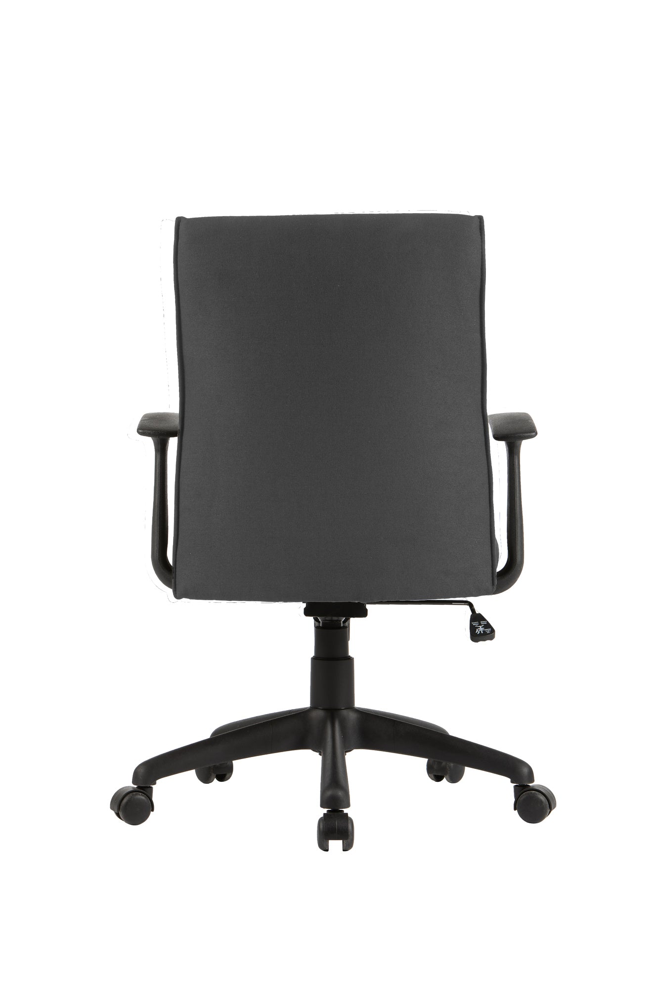 Chefsessel ROCKET Chefsessel / Kunststoff schwarz / Bezug Webstoff dunkelgrauschwarz, grün oder Cordstoff grau / Wippmechanik / Sicherheitsklemmschutz / Sicherheitsrollen / B 56, H 92,5-100,5,T 61,5 cm