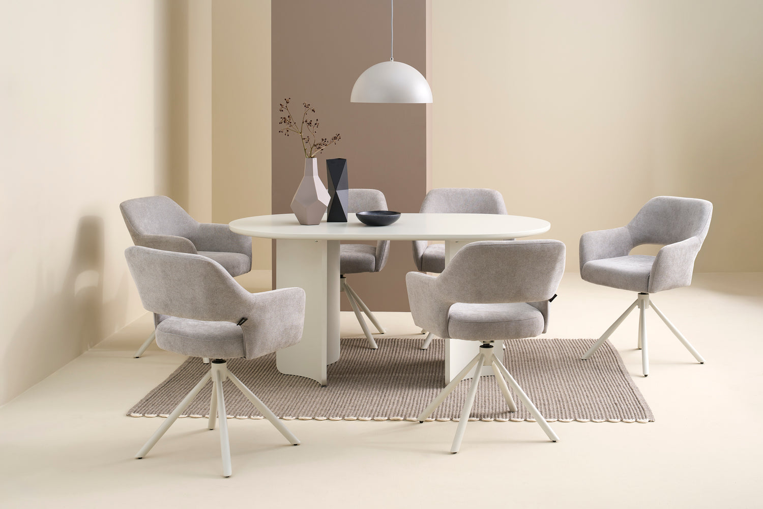 GRIMSTAD Tisch seidengrau