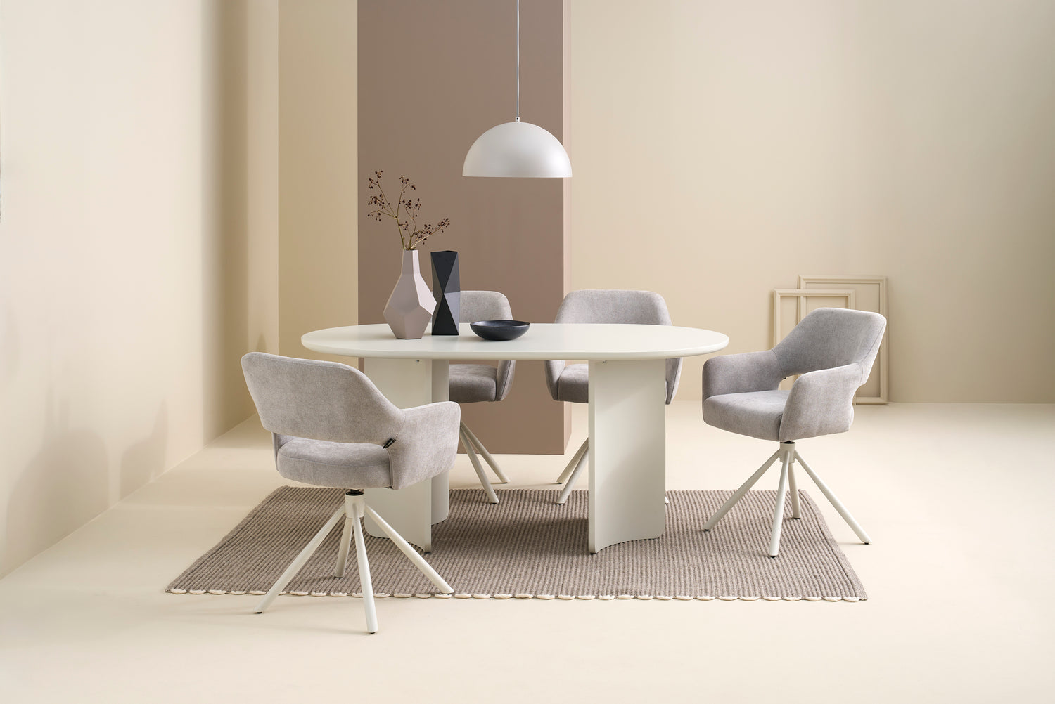 GRIMSTAD Tisch seidengrau