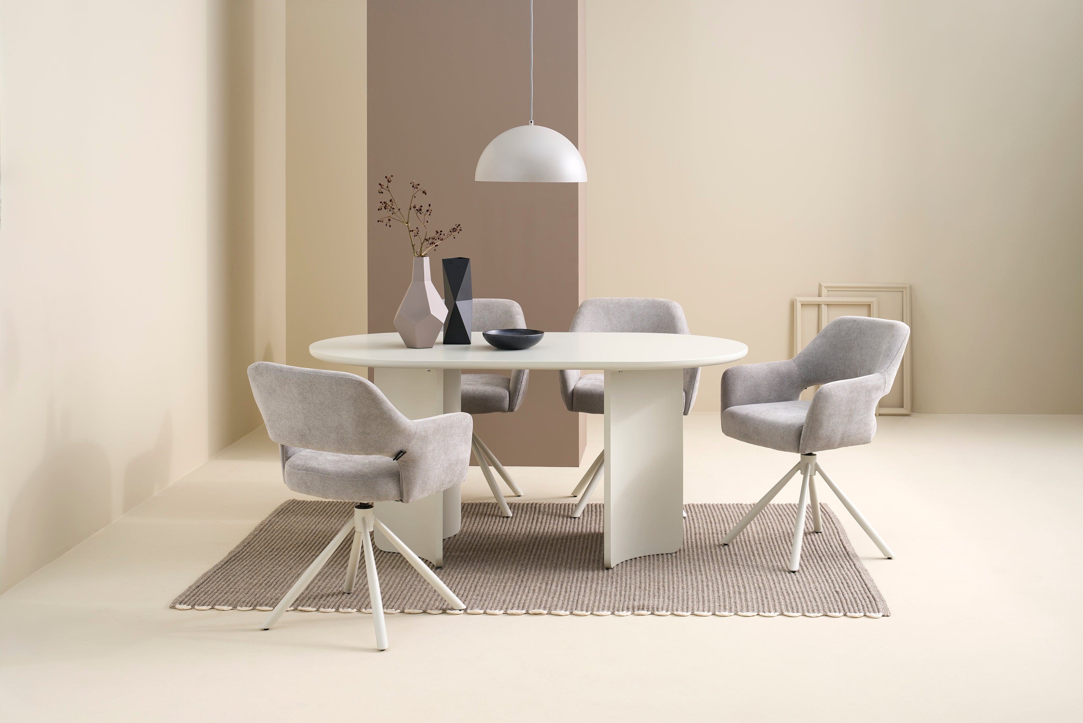 GRIMSTAD Tisch seidengrau