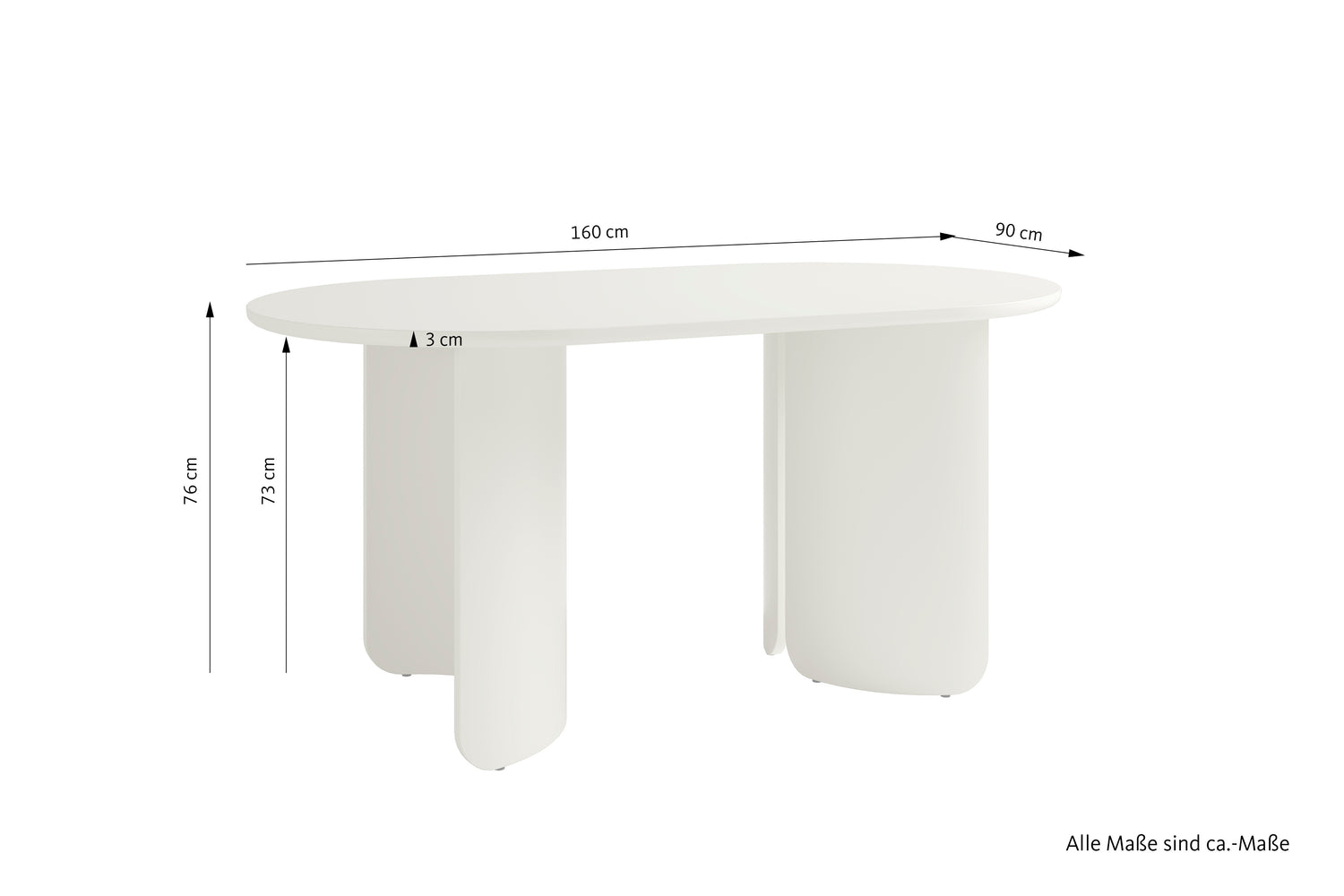 GRIMSTAD Tisch seidengrau