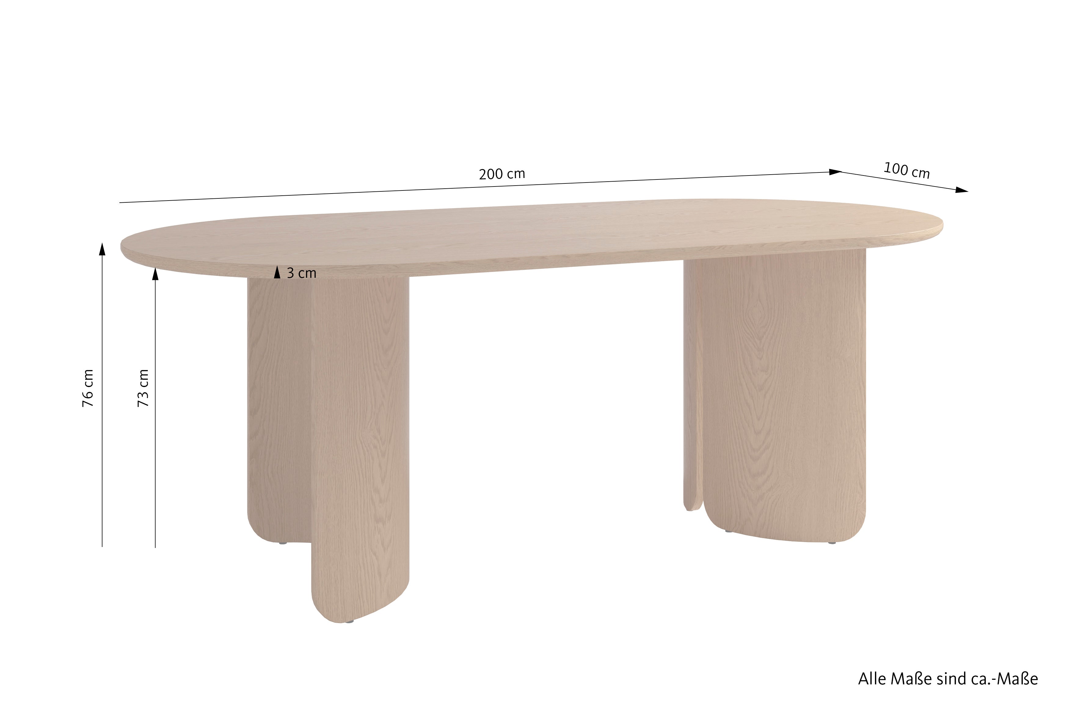 GRIMSTAD Tisch Eichefarbig Tobacco