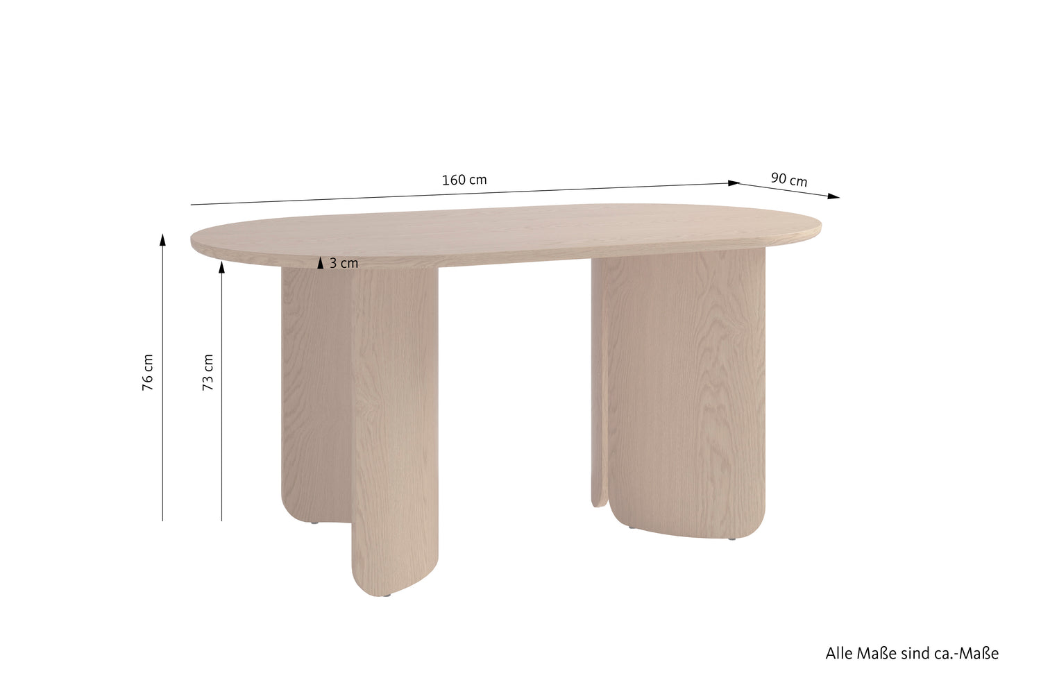 GRIMSTAD Tisch Eichefarbig Tobacco