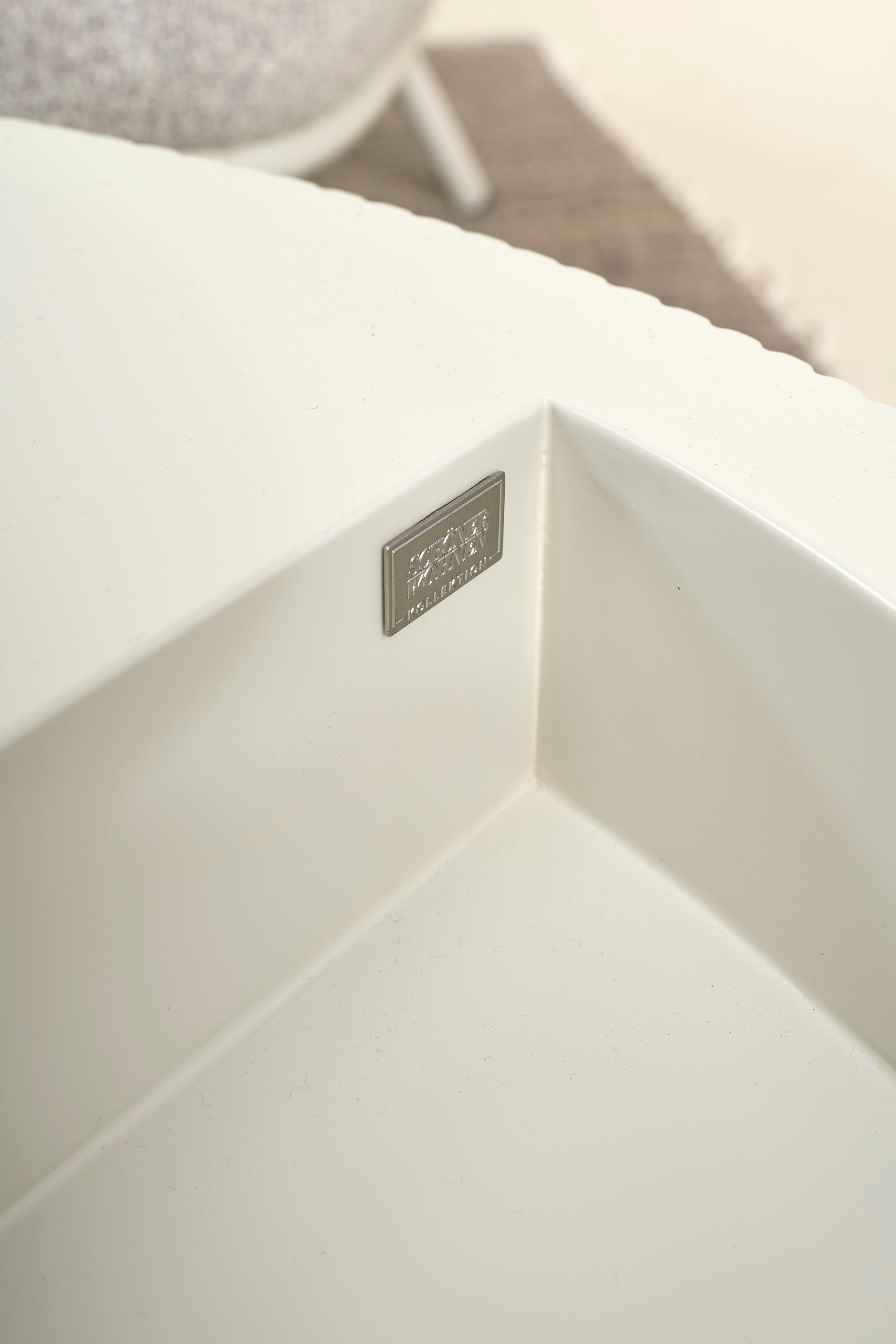 HEROY Couchtisch Eichefarbig Bianco