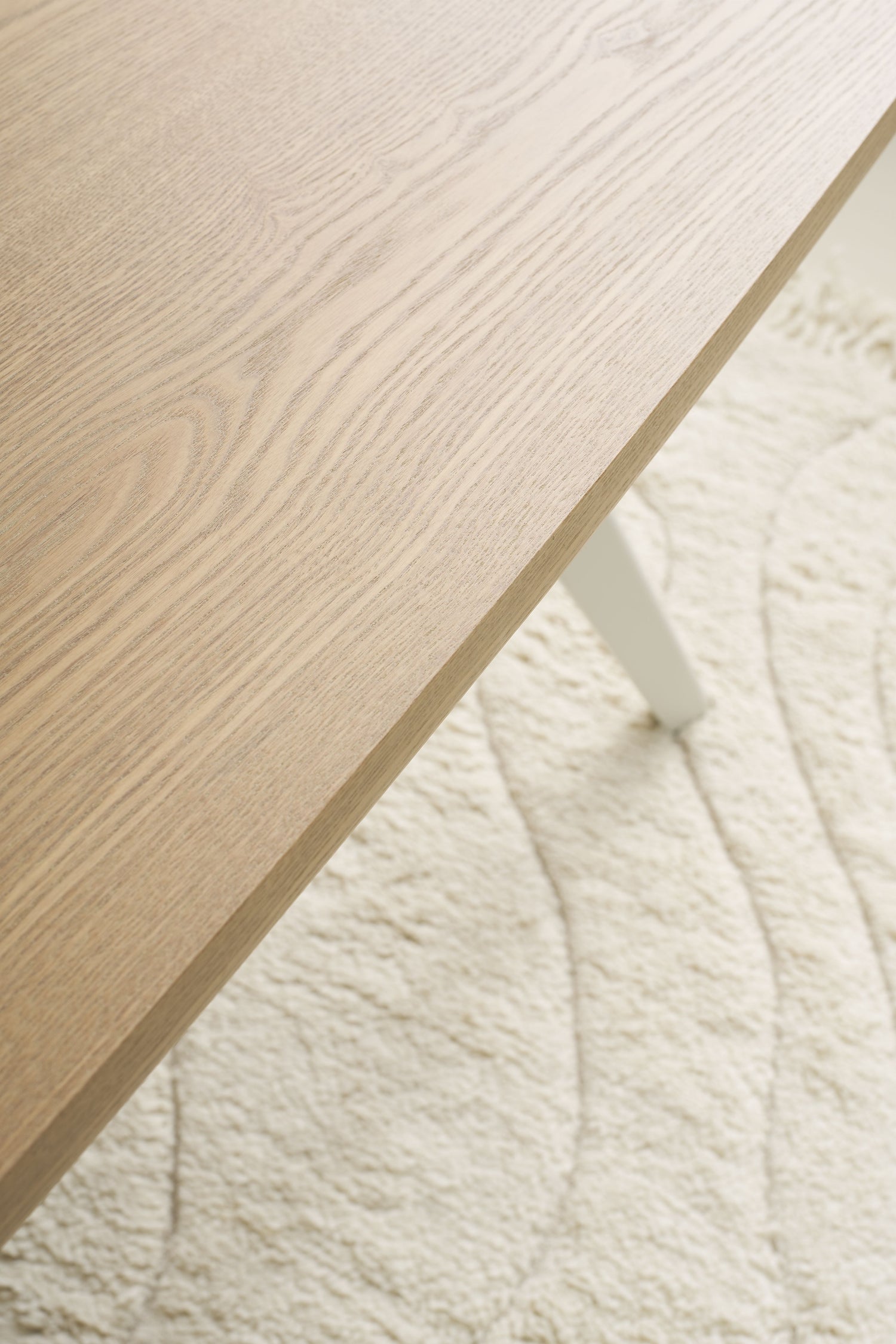 LARVIK Tisch Eichefarbig Bianco