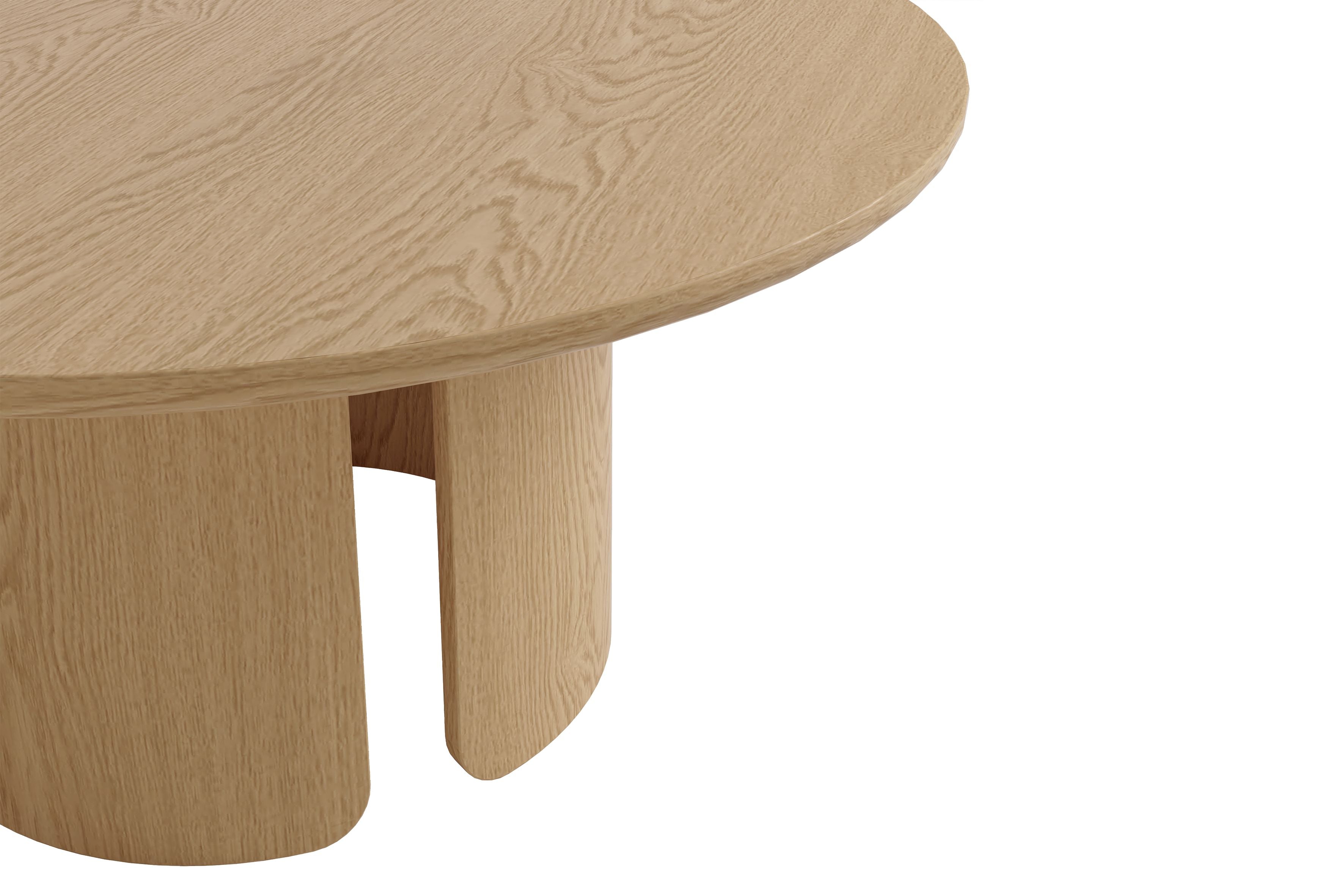 MOLDE Couchtisch Eichefarbig Bianco