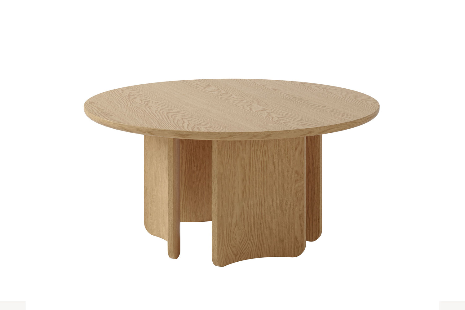 MOLDE Couchtisch Eichefarbig Bianco