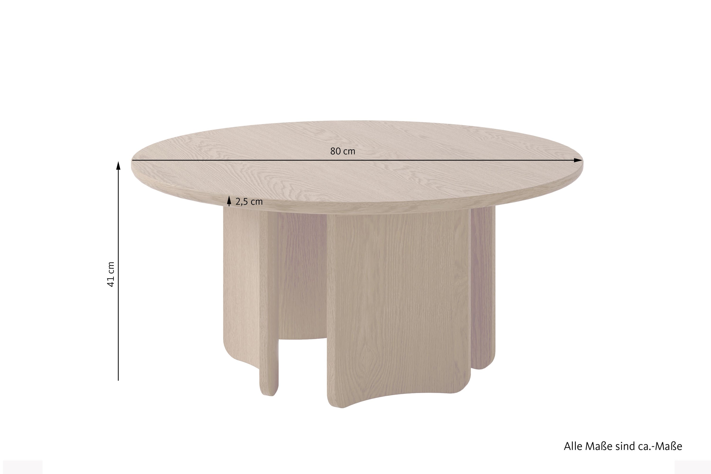 MOLDE Couchtisch Eichefarbig Tobacco