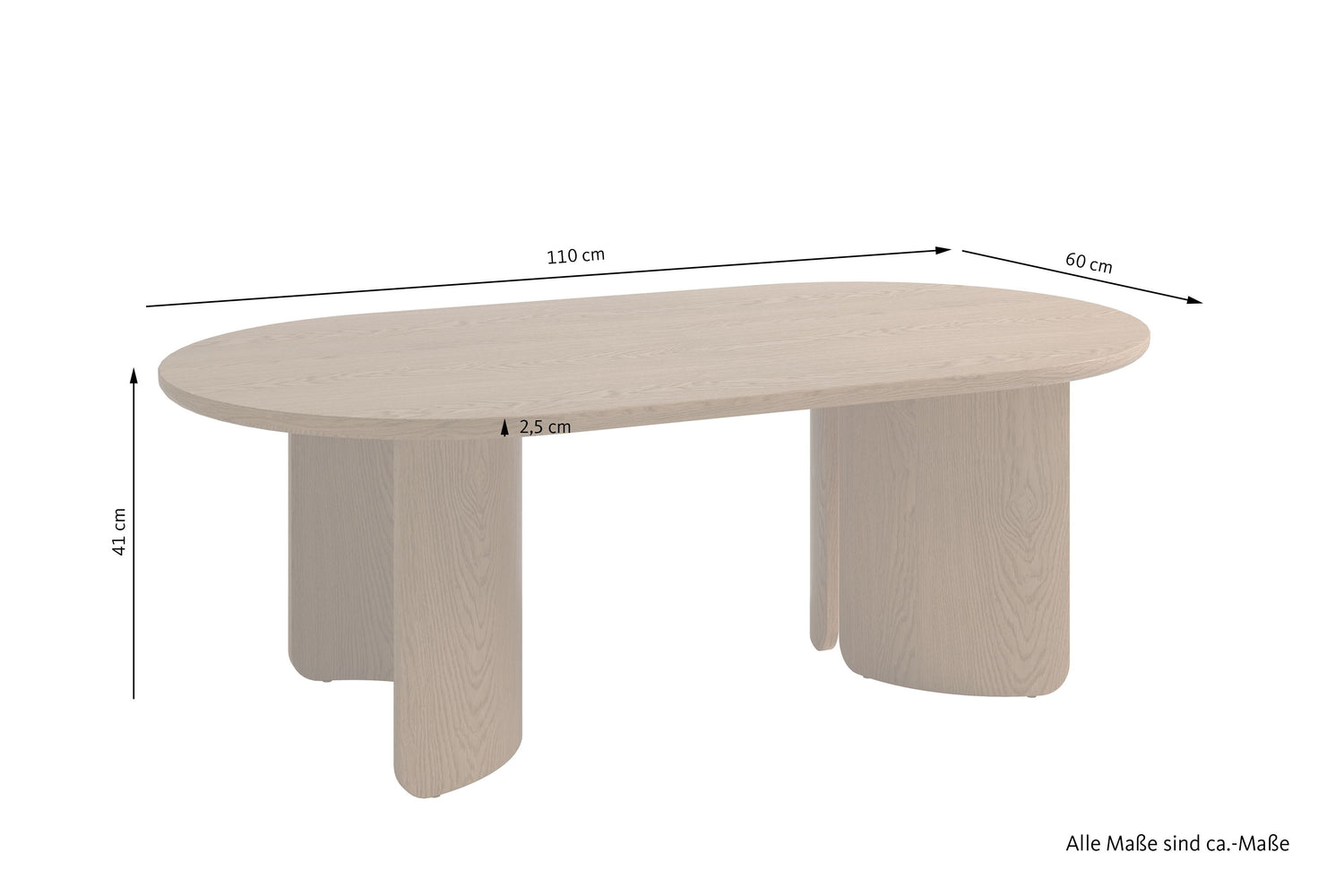 TROMS Couchtisch Eichefarbig Tobacco