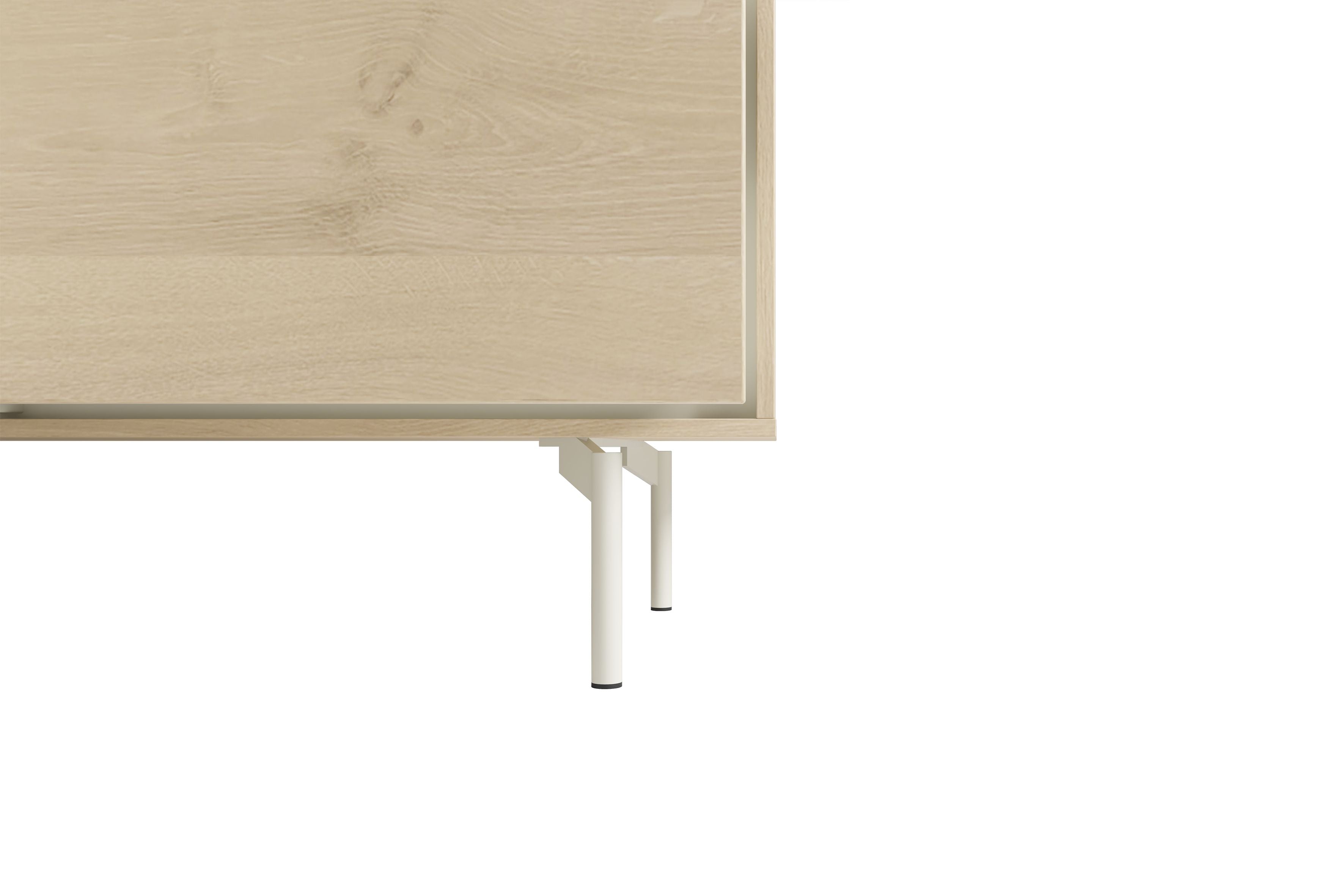 LABOE Sideboard Eichefarbig Bianco hell