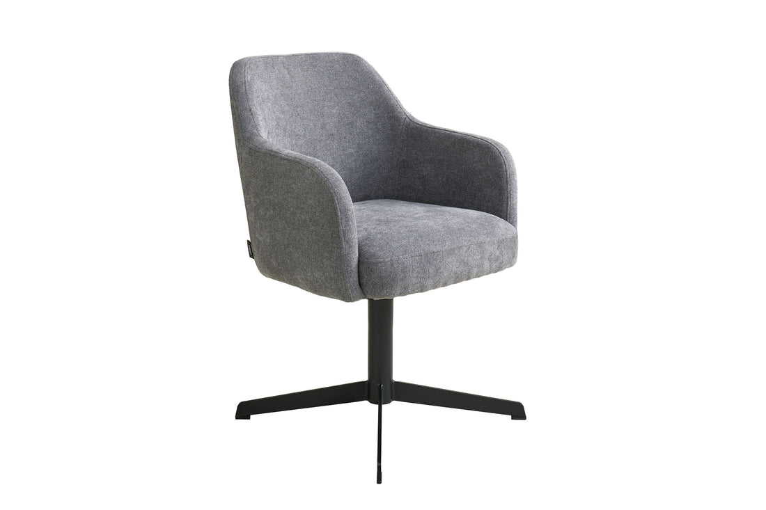 SCHÖNER WOHNEN-Kollektion Esszimmerstuhl MARLOY 01, Bezug in Webstoff grau, Untergestell aus Metall schwarz oder Bezug in Webstoff greige, Untergestell aus Metall seidengrau