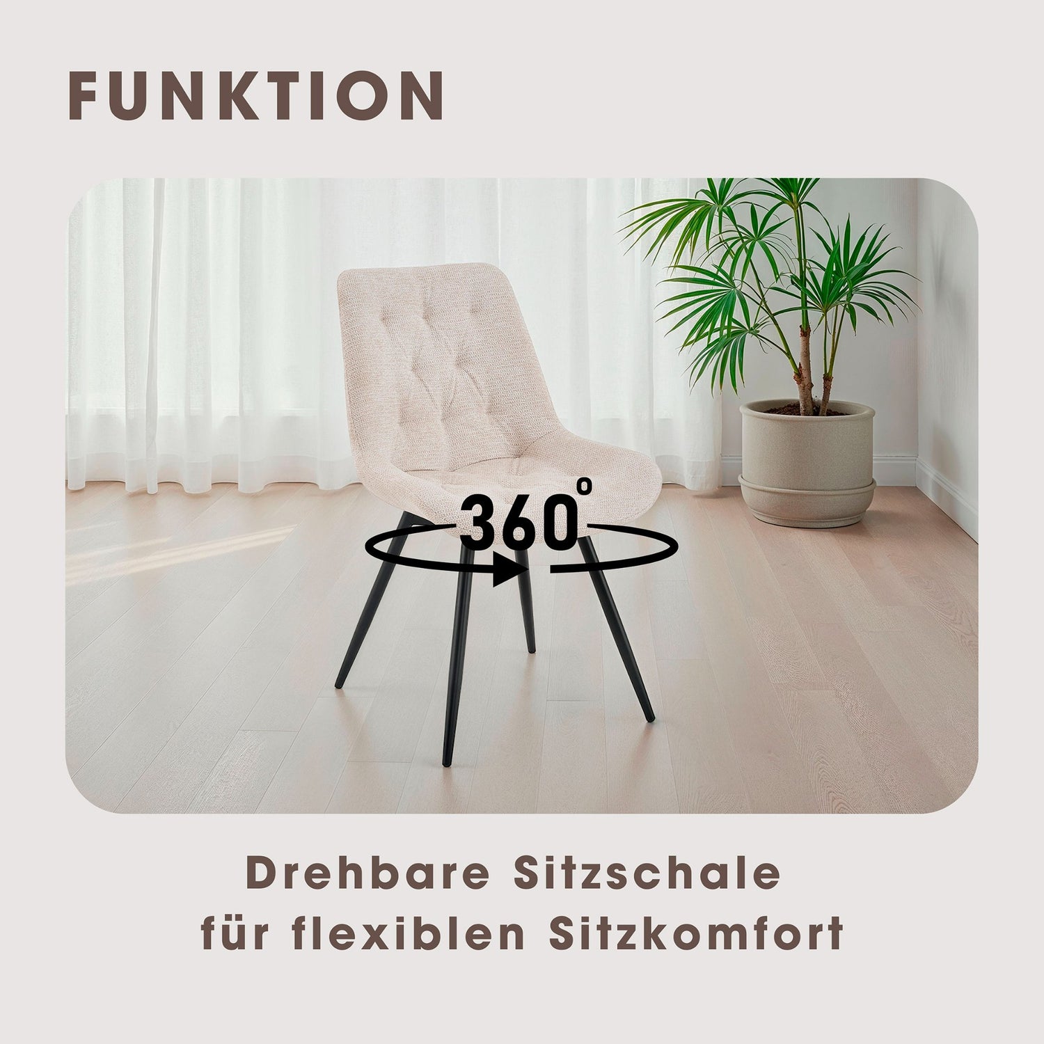 ARAGON Stuhl taupe