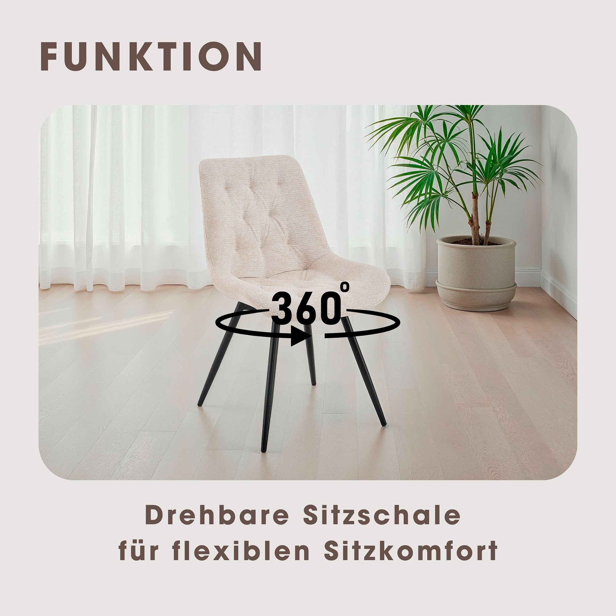 ARAGON Stuhl taupe