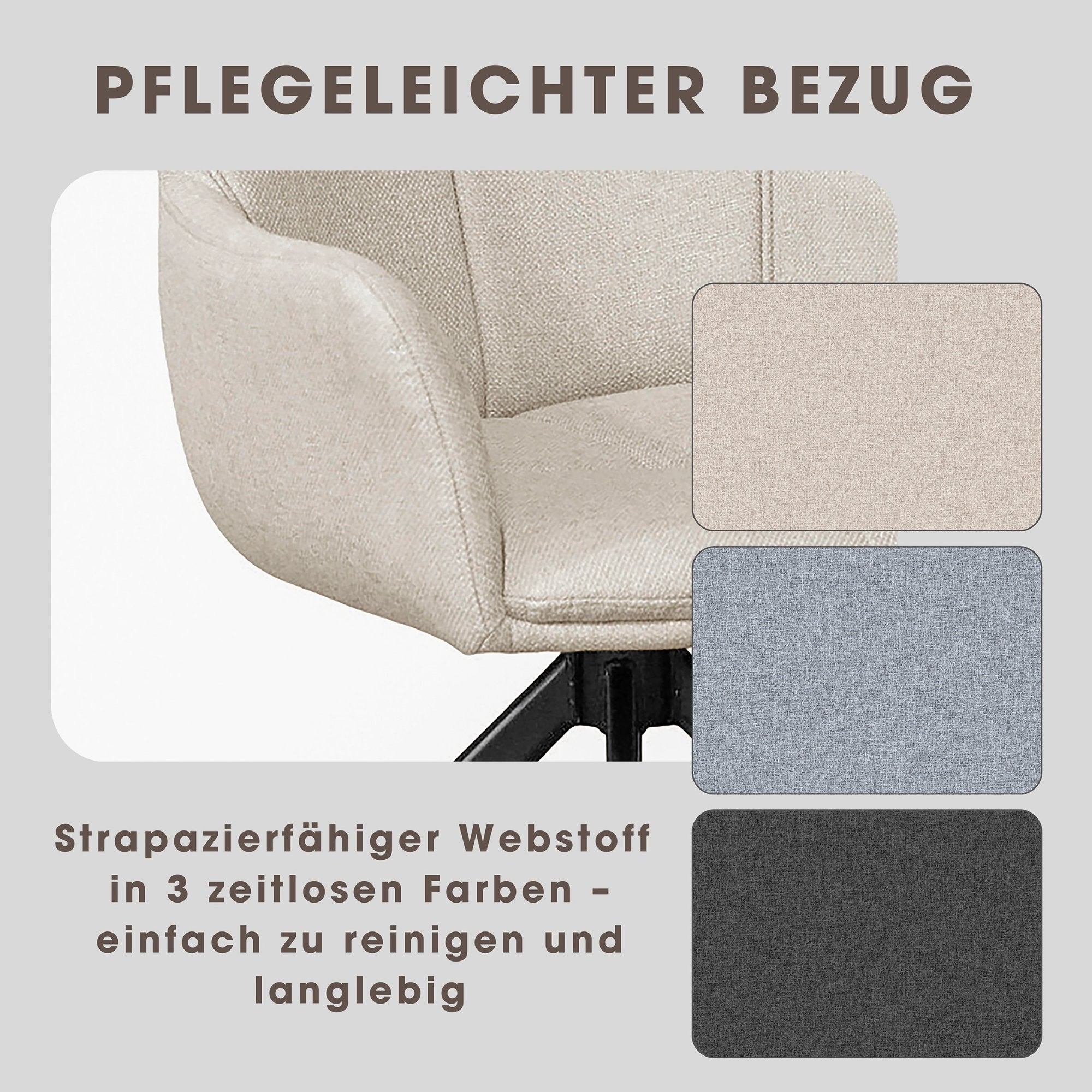 HAMILTON Stuhl taupe