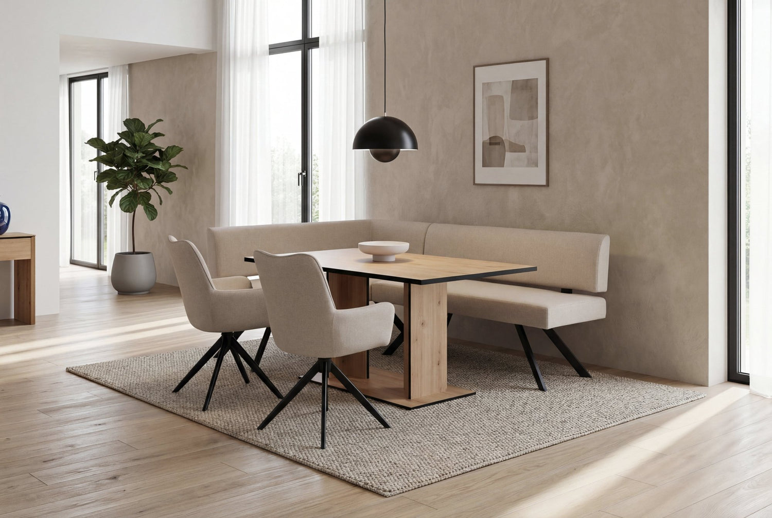 TORONTO Eckbank taupe