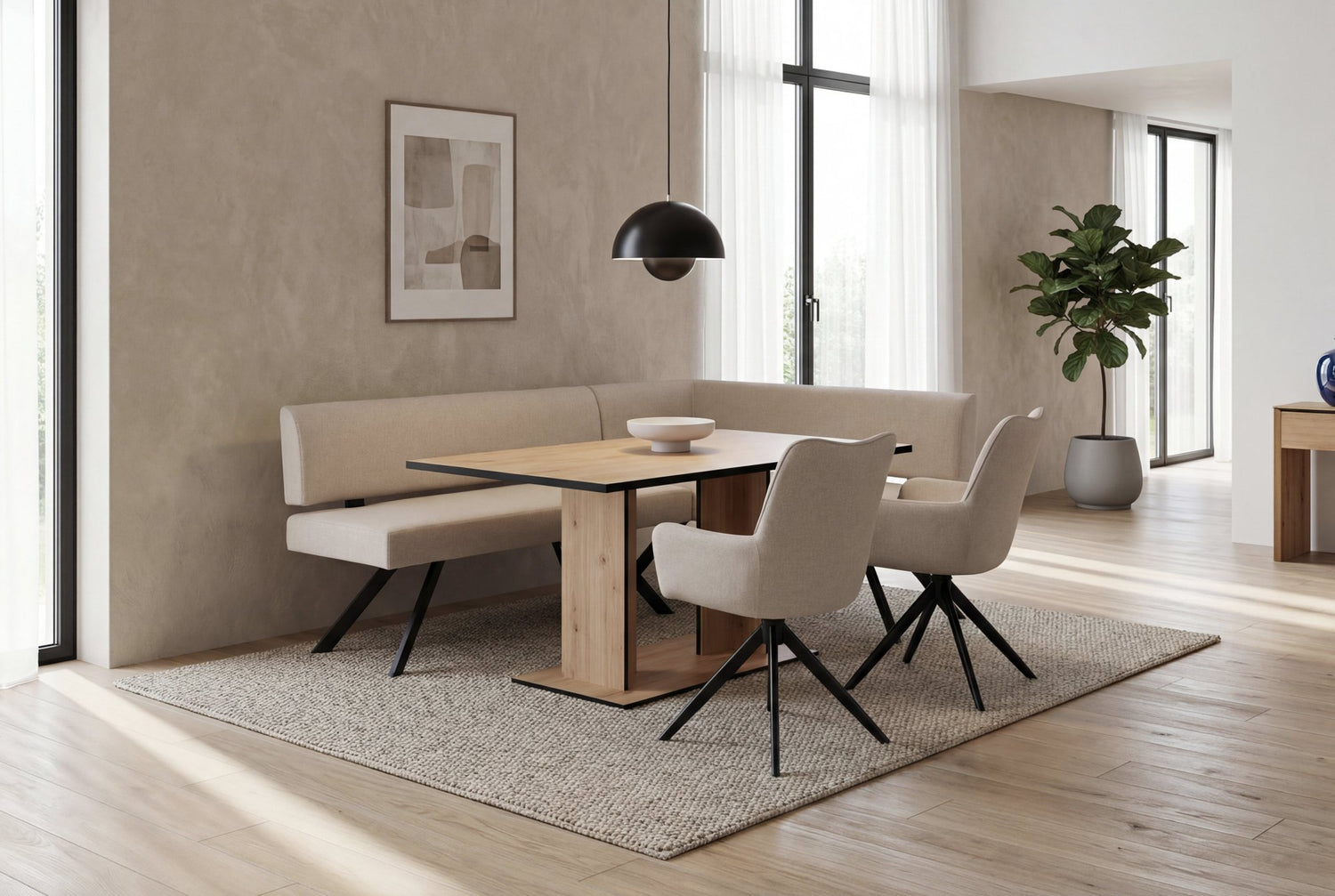 TORONTO Eckbank taupe