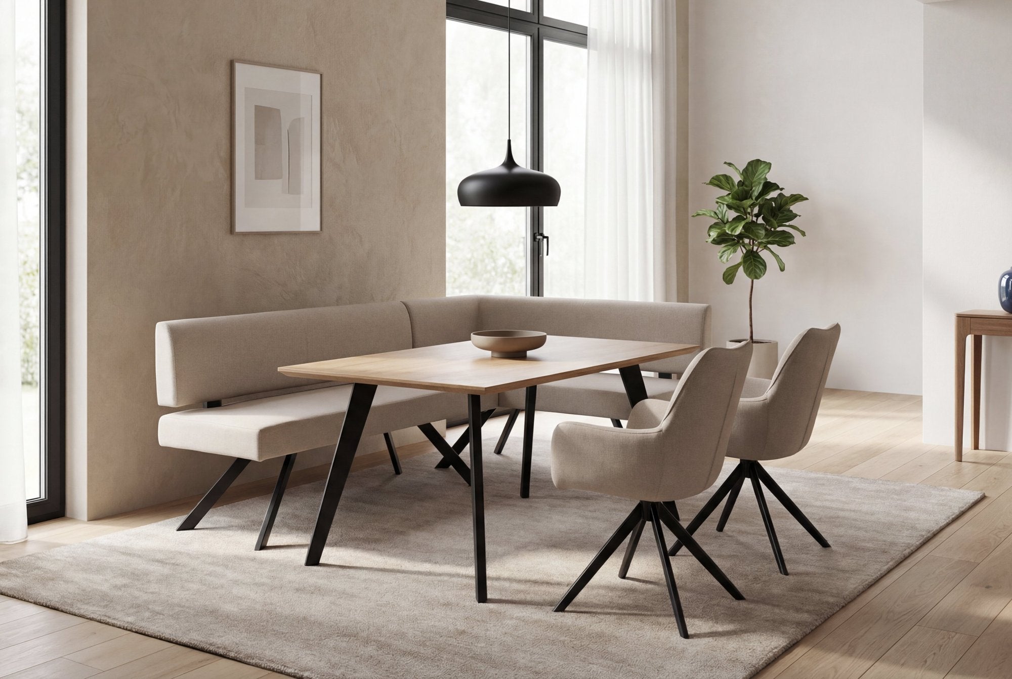 TORONTO Eckbank taupe