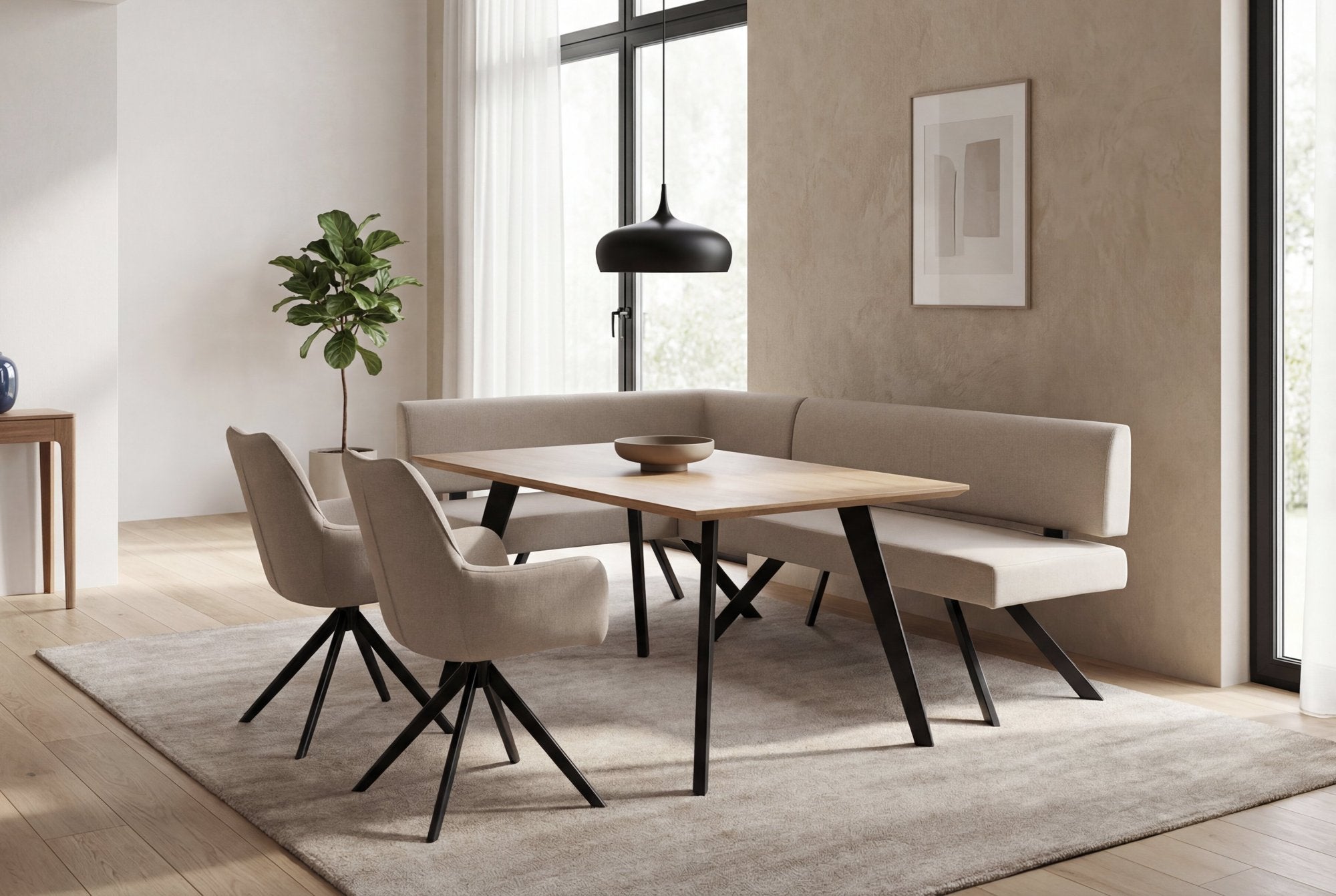TORONTO Eckbank taupe