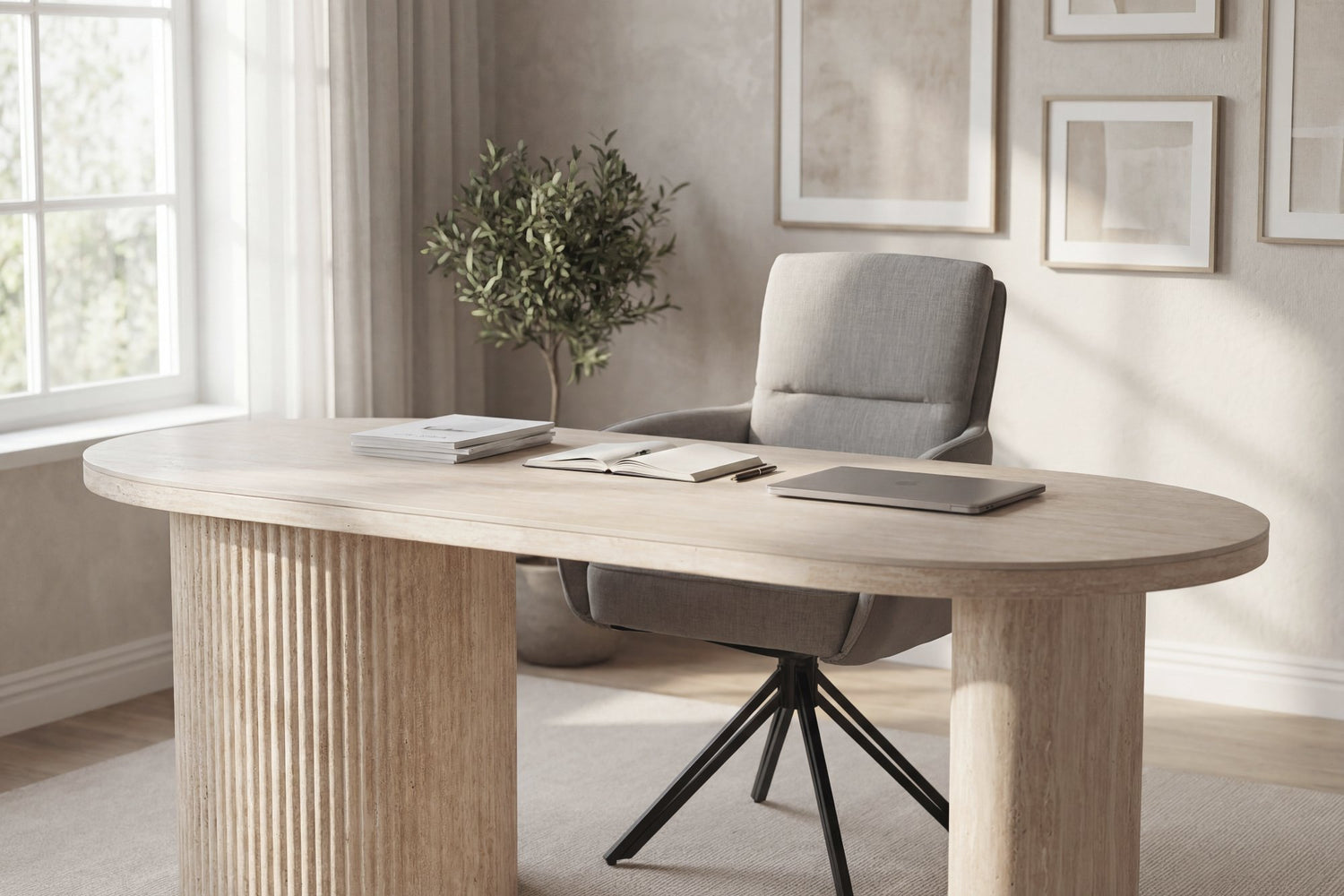 KAVALA Tisch Travertine