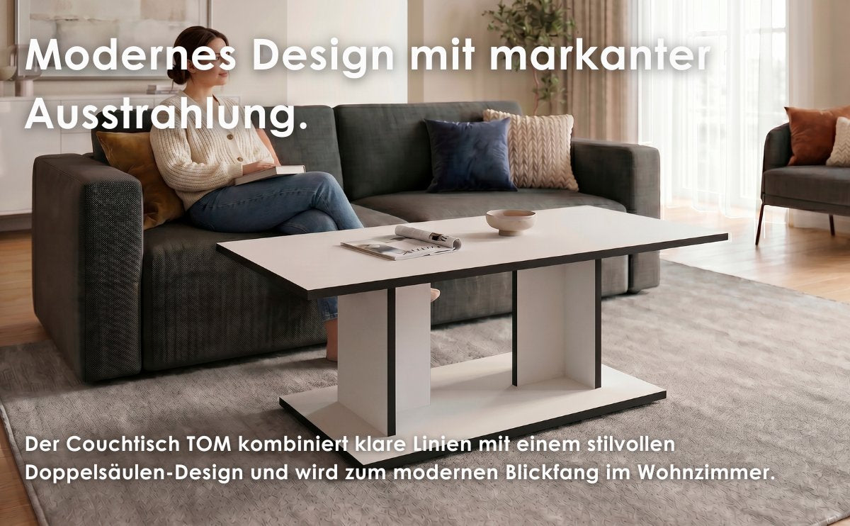 TOM Couchtisch weiß