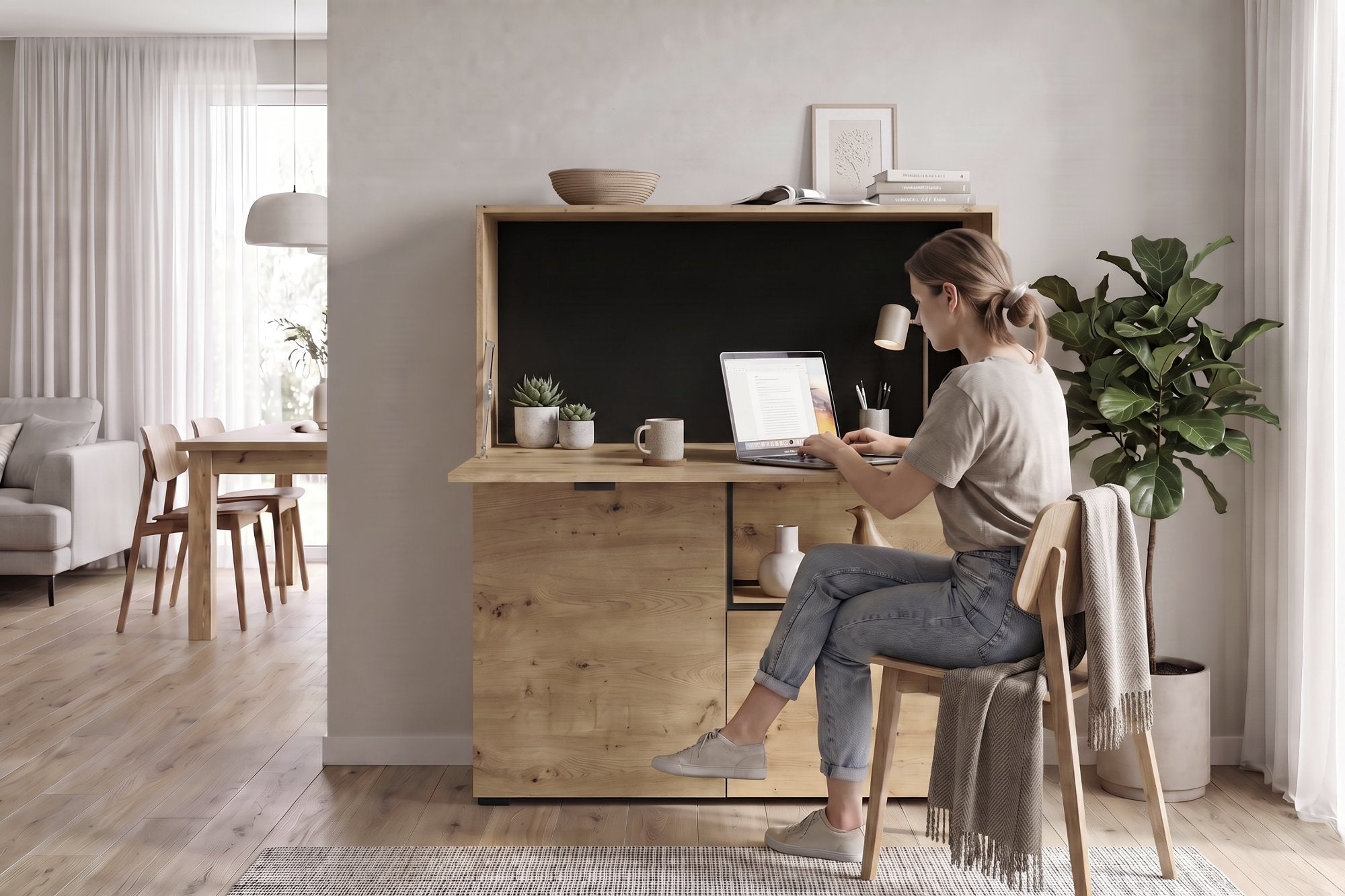 FRAME Sekretär Artisan Eiche (Eiche-Optik)