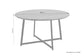 Couchtisch ALINA / Platte Akazie massiv / Gestell Metall schwarz / D 80, H 47 cm