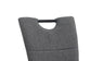 Esszimmerstuhl 2er-Set BARRY / Webstoff grau / Griff im Rücken / Gestell Metall schwarz / Esszimmerstuhl / Küchenstuhl / B 58, H 95, T 45 cm