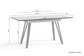 Esstisch BERLIN / Tischplatte Artisan Eiche / Gestell Metall schwarz / mit Auszug / B 120 - 160, H 75, T 80 cm