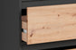 BLACKWOOD Highboard, Anthrazit mit Absetzung in Artisan Eiche