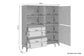 Highboard BLACKWOOD / Highboard Anthrazit mit Absetzung in Artisan Eiche / Wohnzimmerschrank mit 2 Türen, 2 Schubkästen und 1 offenem Fach / B 126, H 141, T 38 cm