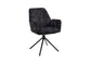BLAIR Stuhl, 2-er Set, Gestell schwarz, Vintagebezug in anthrazit oder Webstoffbezug in hellgrau