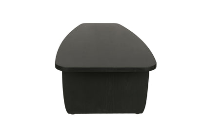 Couchtisch BOLT / Massivholz Akazie schwarz / 115 x 60, H 36,5cm