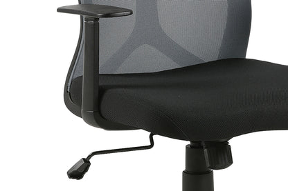 Chefsessel BONE / Kunststoff schwarz / Mesh schwarz, ziegelrot oder grau / Wippmechanik / Sicherheitsklemmschutz / Höhenverstellung / gebremste Sicherheitsdoppelrollen / B 61,5, H 91-98,5, T 51,5 cm