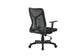 Chefsessel BONE / Kunststoff schwarz / Mesh schwarz, ziegelrot oder grau / Wippmechanik / Sicherheitsklemmschutz / Höhenverstellung / gebremste Sicherheitsdoppelrollen / B 61,5, H 91-98,5, T 51,5 cm
