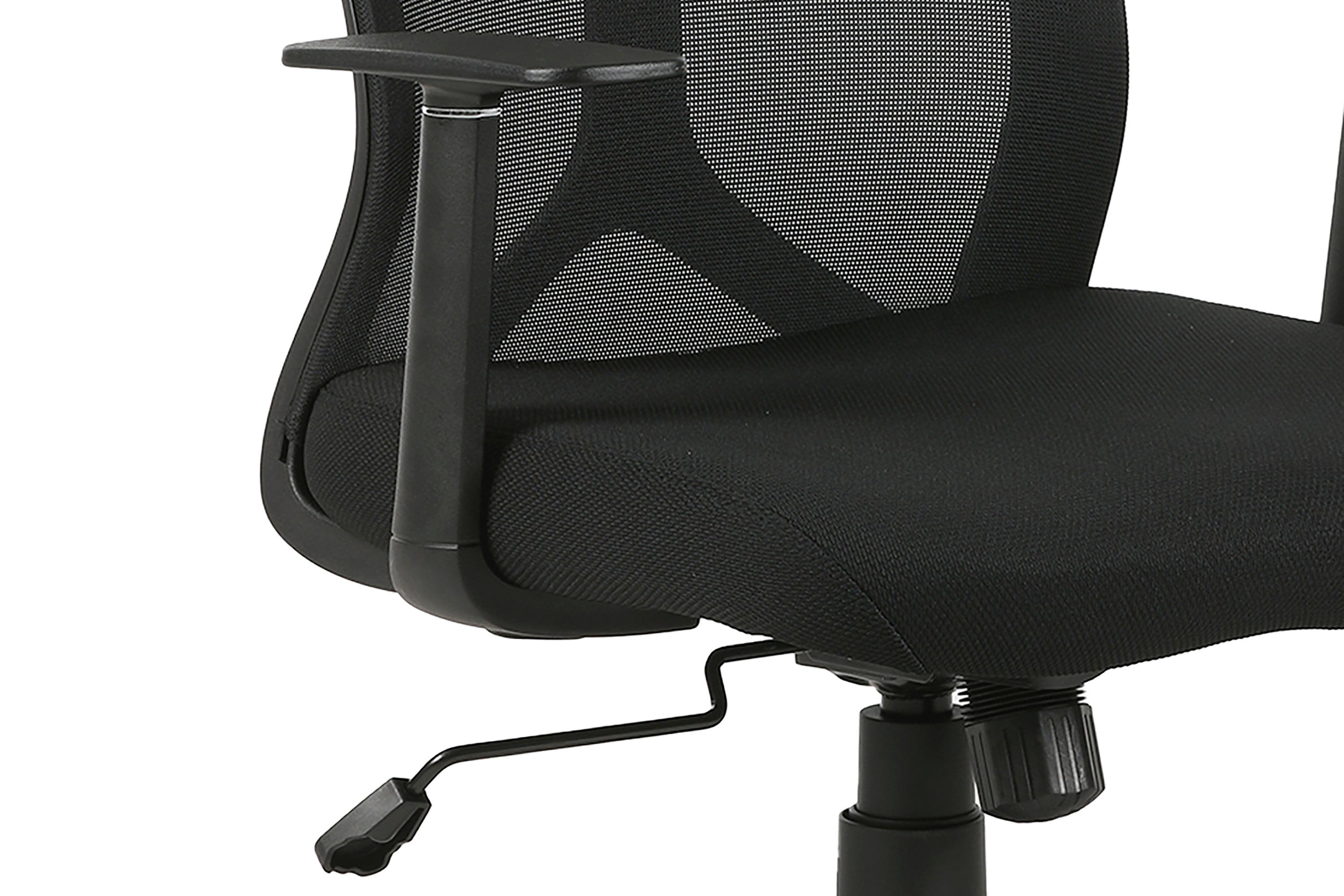 Chefsessel BONE / Kunststoff schwarz / Mesh schwarz, ziegelrot oder grau / Wippmechanik / Sicherheitsklemmschutz / Höhenverstellung / gebremste Sicherheitsdoppelrollen / B 61,5, H 91-98,5, T 51,5 cm