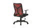 Chefsessel BONE / Kunststoff schwarz / Mesh schwarz, ziegelrot oder grau / Wippmechanik / Sicherheitsklemmschutz / Höhenverstellung / gebremste Sicherheitsdoppelrollen / B 61,5, H 91-98,5, T 51,5 cm