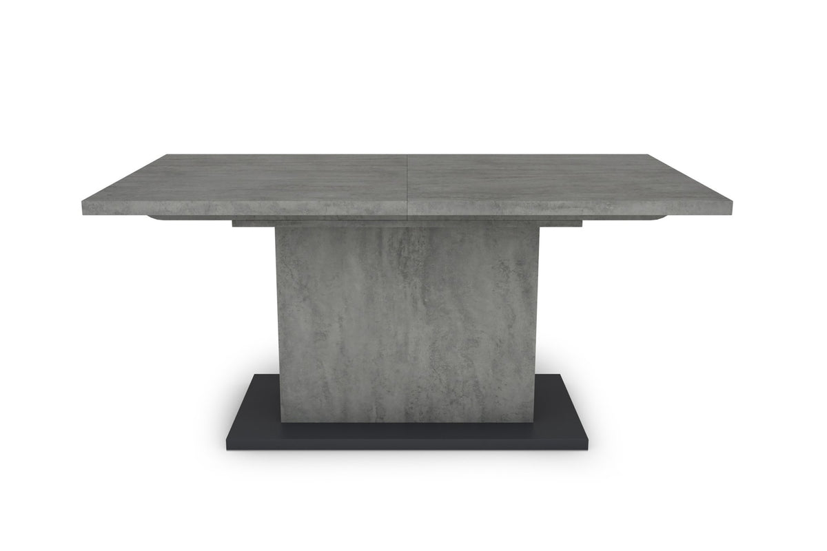 Esstisch Athen 160 cm mit Auszug Beton Optik 