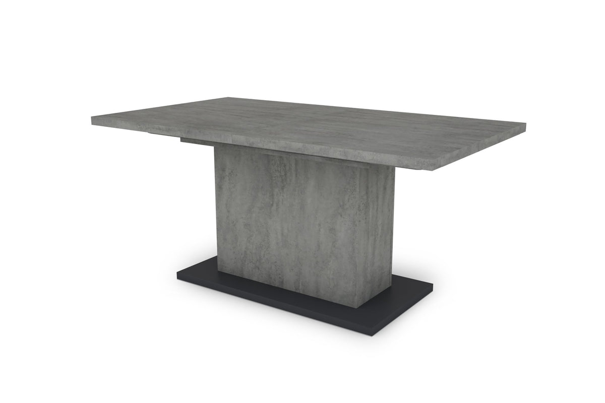 Esstisch Athen 160 cm mit Auszug Beton Optik 