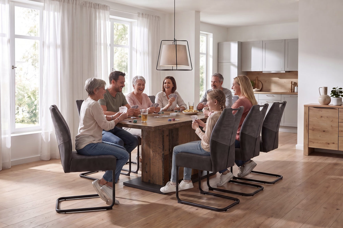 Esstisch Athen 160 cm mit Auszug Old Wood Optik 
