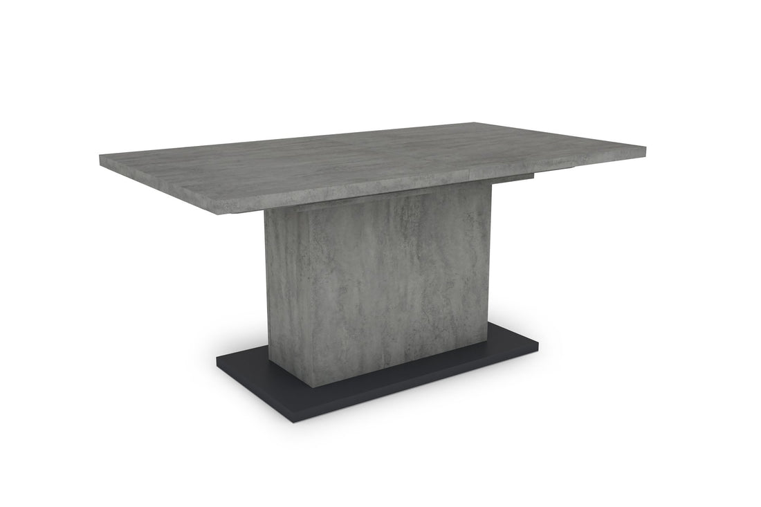 Esstisch Athen 160 cm mit Auszug Beton Optik 