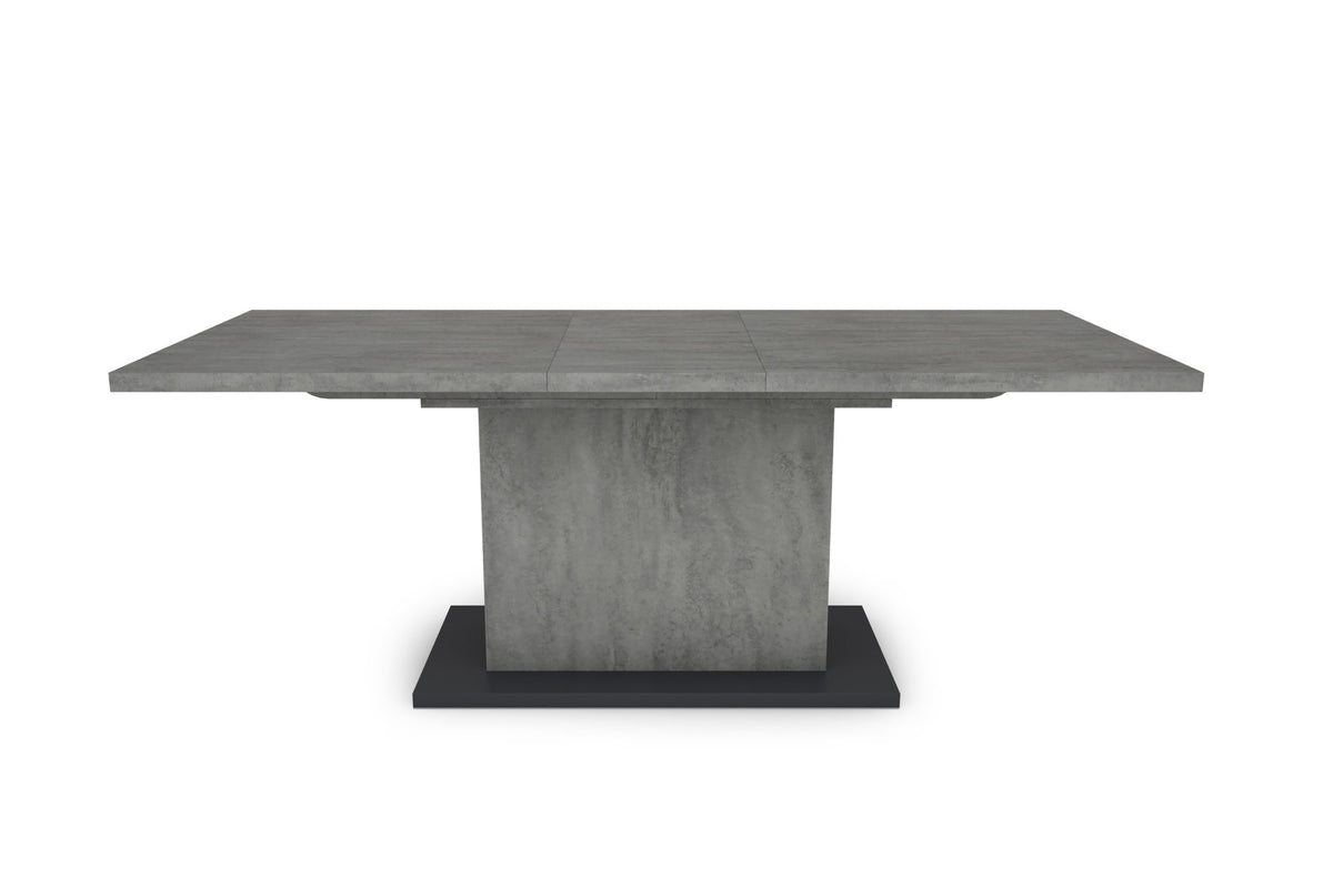Esstisch Athen 160 cm mit Auszug Beton Optik 