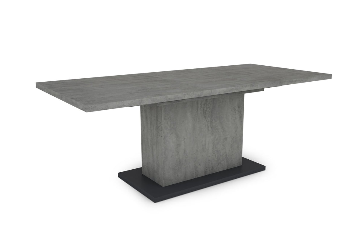Esstisch Athen 160 cm mit Auszug Beton Optik 