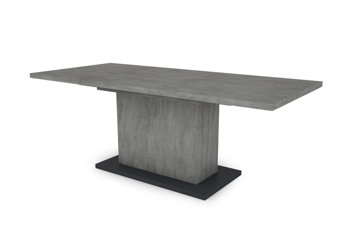 Esstisch Athen 160 cm mit Auszug Beton Optik 