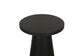 Beistelltisch CONE / Massivholz Akazie schwarz oder white wash lackiert / D 35, H 60 cm oder D 40, H 50 cm