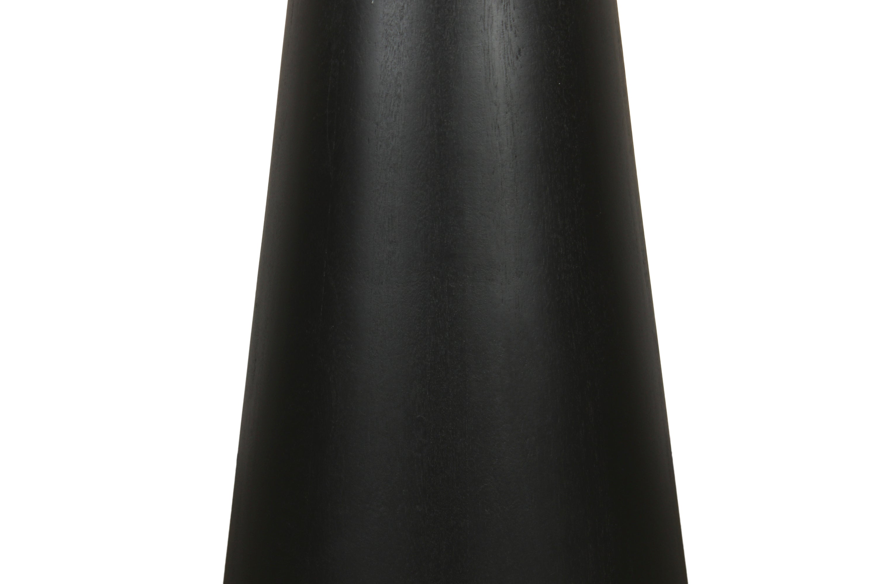 Beistelltisch CONE / Massivholz Akazie schwarz oder white wash lackiert / D 35, H 60 cm oder D 40, H 50 cm