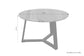 Couchtisch CROSS / Tischplatte Massivholz Akazie natur oder Marmor weiß / Gestell Metall schwarz / D 75 x H 46cm